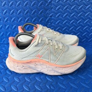 New Balance Fresh Foam More Womens Running Shoes Gray Orange Sneakers Size 9D